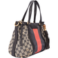 Gucci GG Monogram Sherry Bamboo Handbag