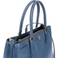 Prada Blue Saffiano Leather Galleria Handbag