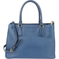 Prada Blue Saffiano Leather Galleria Handbag