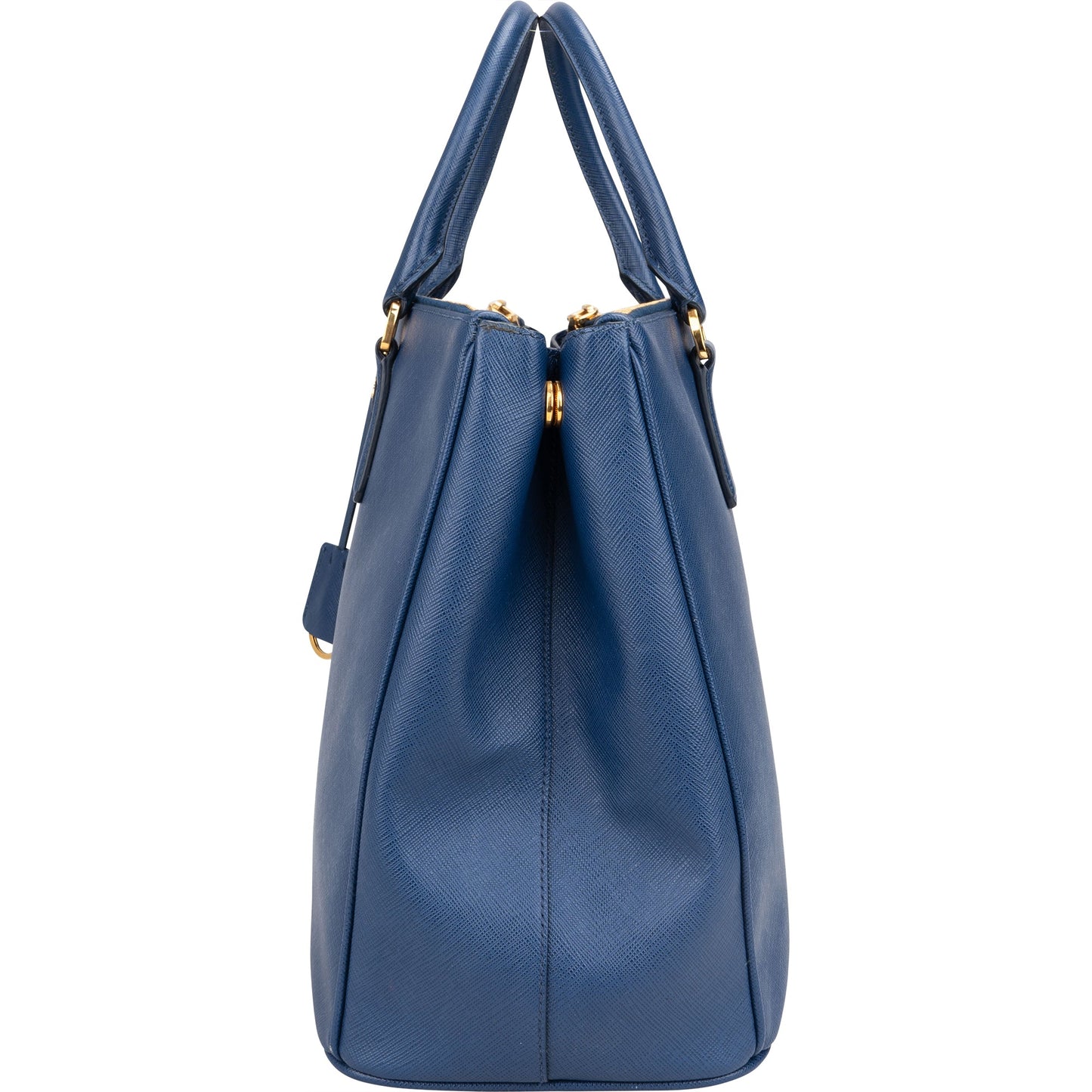 Prada Blue Saffiano Leather Galleria Handbag