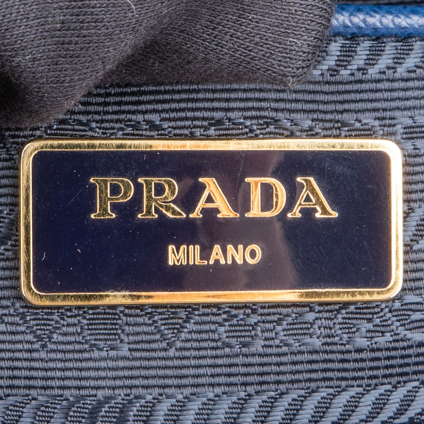 Prada Blue Saffiano Leather Galleria Handbag