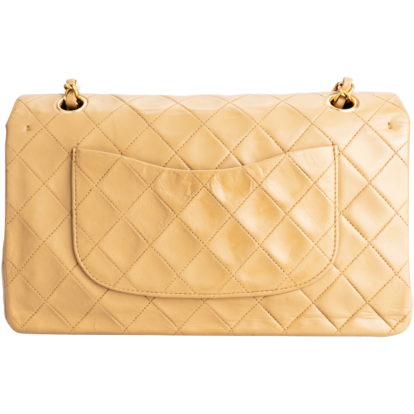 Chanel Quilted Lambskin 24K Gold Medium Double Flap Bag