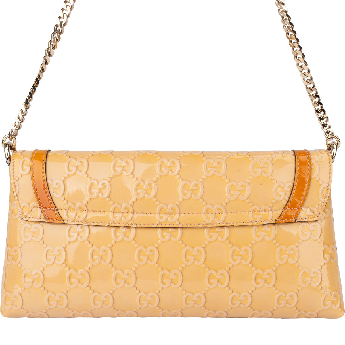 Gucci Patent Leather Heart Shoulder Flap Bag