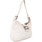 Fendi White Leather Baguette Shoulder Bag