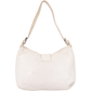 Fendi White Leather Baguette Shoulder Bag
