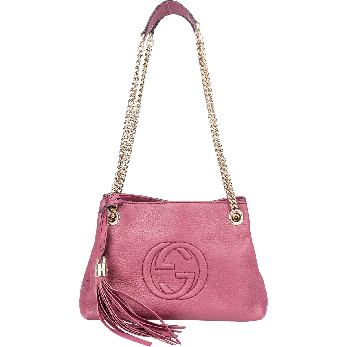 Gucci Leather GG Soho Crossbody Bag