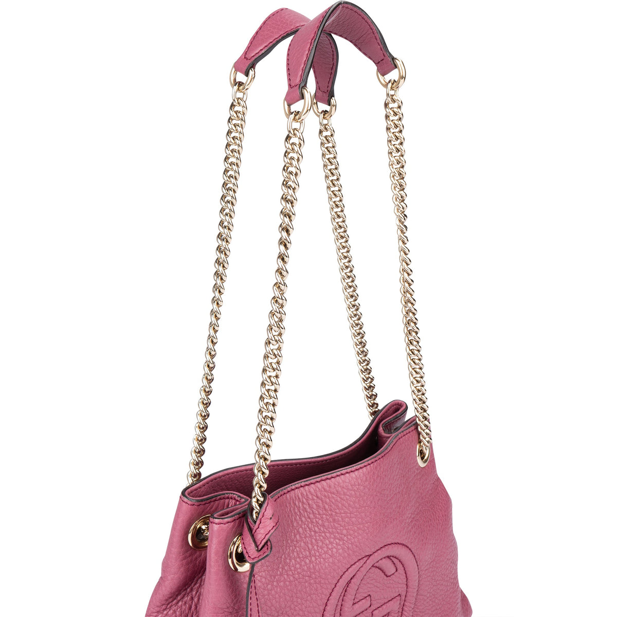 Gucci Leather GG Soho Crossbody Bag