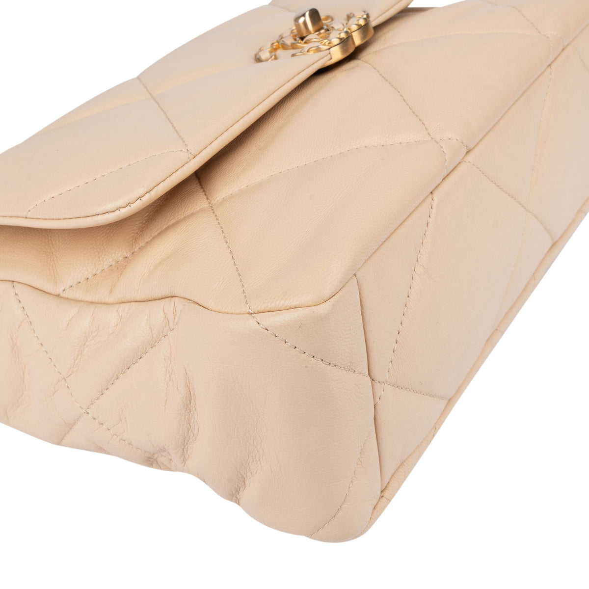 Chanel 19 Single Flap aus gestepptem Leder – Ansicht 7
