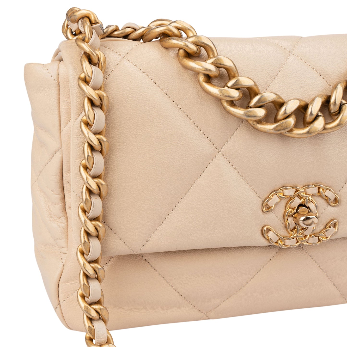 Chanel 19 Quilted Leather Single Flap Crossbody Bag