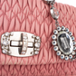 Pochette à rabat en cristal matelassé Miu Miu Nappa