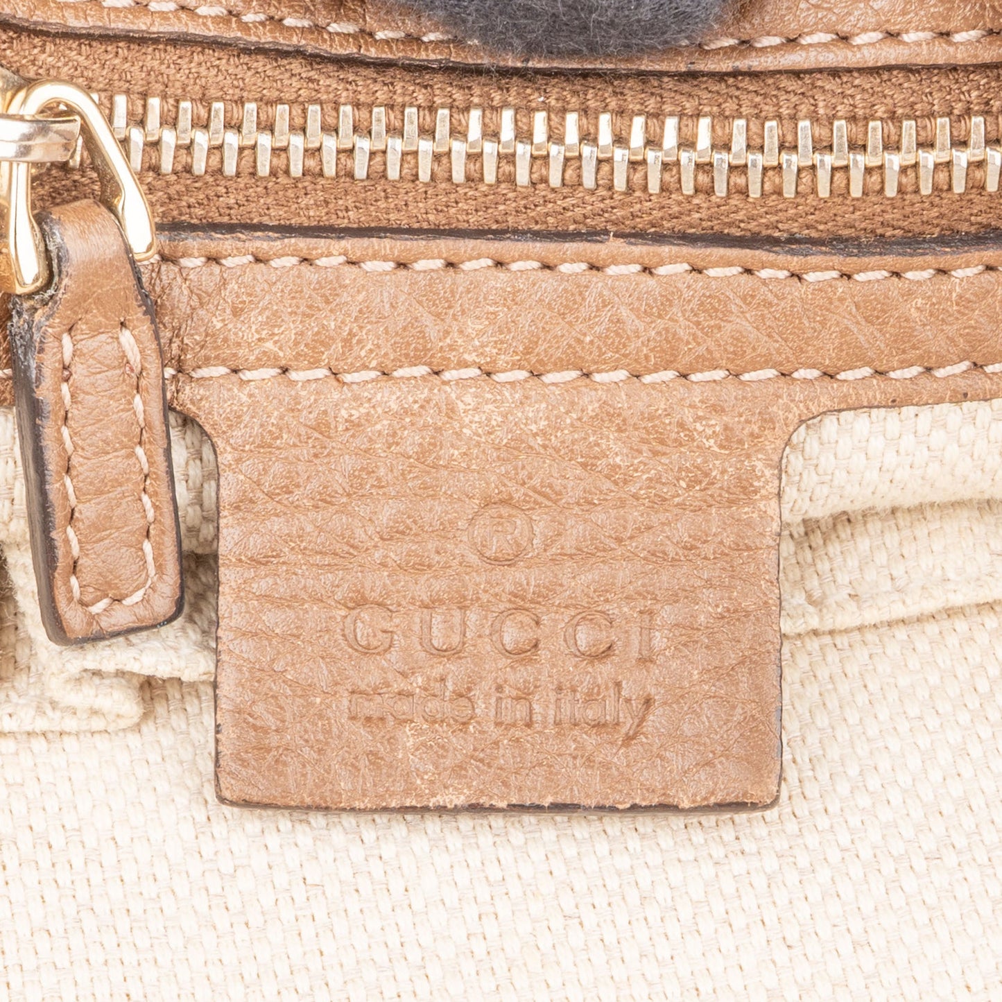 Gucci Special Floral Bamboo Handbag