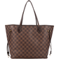 Louis Vuitton Damier Ebene Monogram Neverfull MM Shopper Shoulder Bag