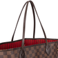 Louis Vuitton Damier Ebene Monogram Neverfull MM Shopper Shoulder Bag