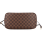 Louis Vuitton Damier Ebene Monogram Neverfull MM Shopper Shoulder Bag