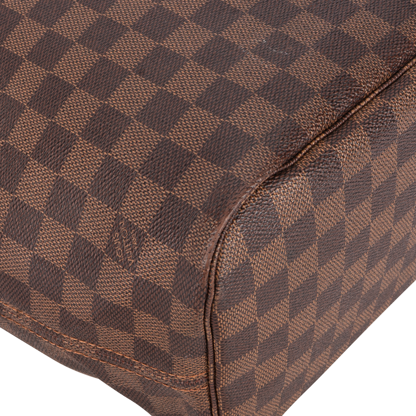 Louis Vuitton Damier Ebene Monogram Neverfull MM Shopper Shoulder Bag
