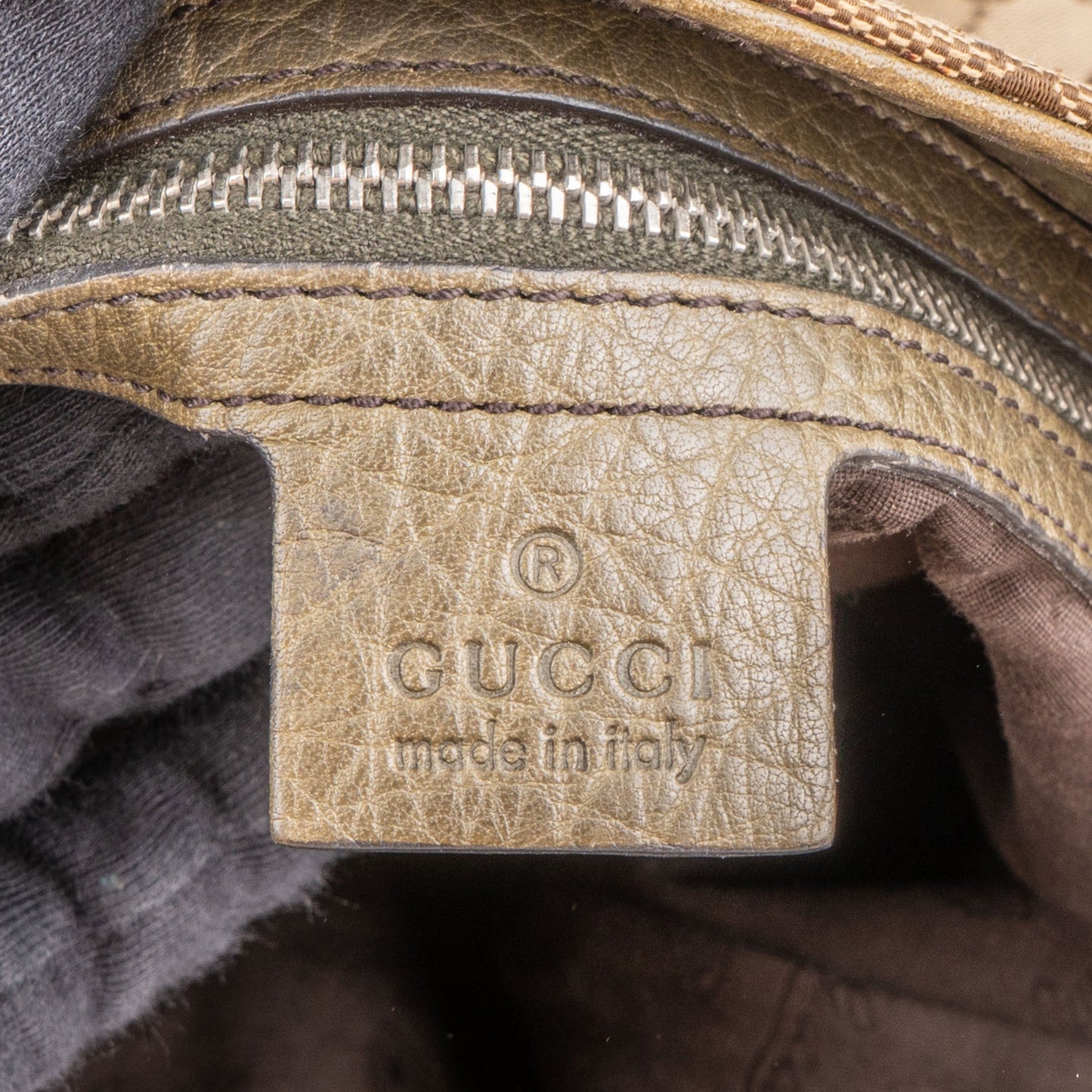 Gucci GG Monogram Bamboo Handbag