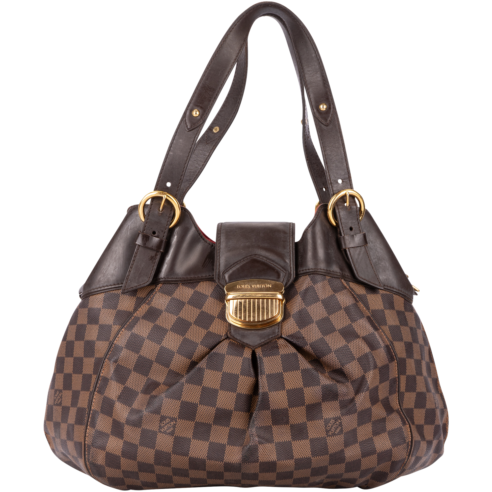 Louis Vuitton Damier Ebene Monogram Sistina GM Shoulder Bag