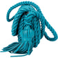 Bottega Veneta Braided Blue Leather Torchon Crossbody Bag