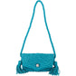 Bottega Veneta Braided Blue Leather Torchon Crossbody Bag