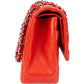 Chanel Quilted Lambskin Palladium Jumbo Double Flap Crossbody Bag