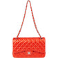 Chanel Quilted Lambskin Palladium Jumbo Double Flap Crossbody Bag