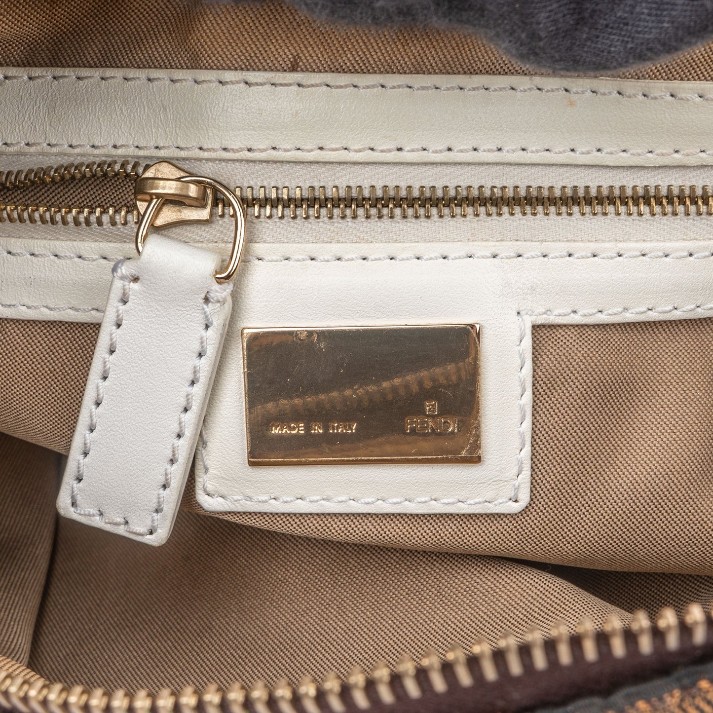 Fendi FF Monogram Zucca Shoulder Bag