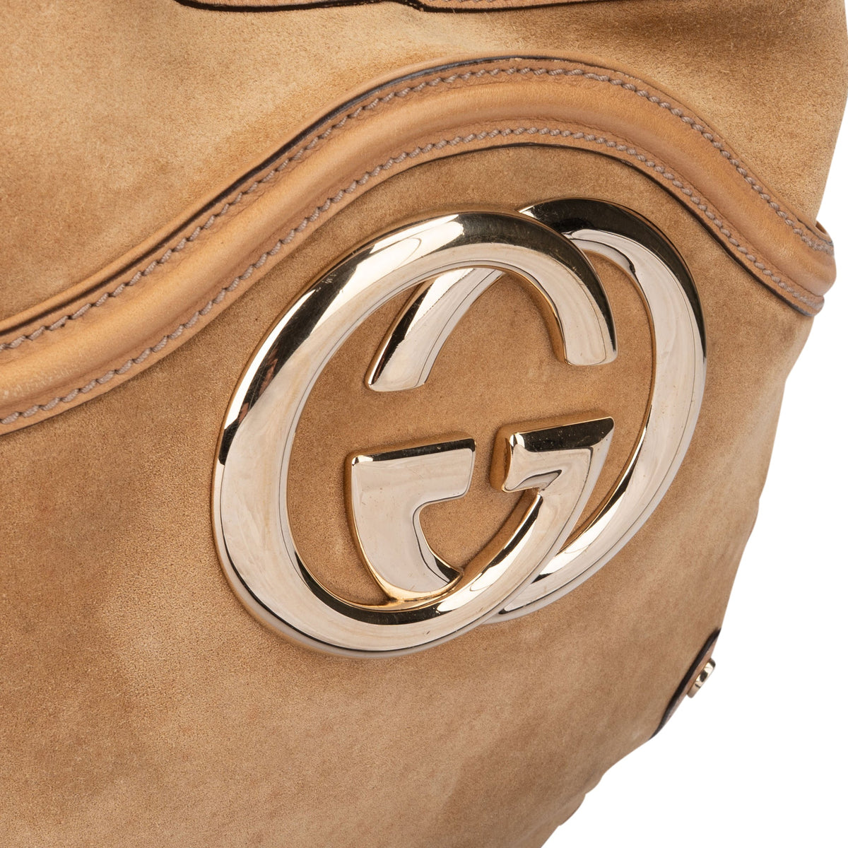 Gucci Hobo aus GG Wildleder – Ansicht 3