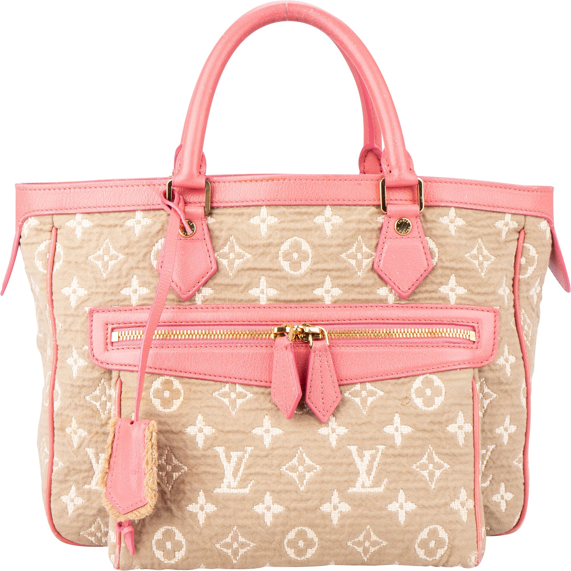 Louis Vuitton Denim Monogram Cabas Sabbia MM Handbag