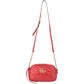 Gucci Red Leather Marmont GG Crossbody Bag