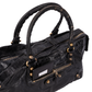 Balenciaga Black Leather Classic City Shoulder Bag