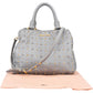 Miu Miu Rivets aus grauem zweifarbigem Leder – Ansicht 2