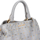 Miu Miu Rivets aus grauem zweifarbigem Leder – Ansicht 3