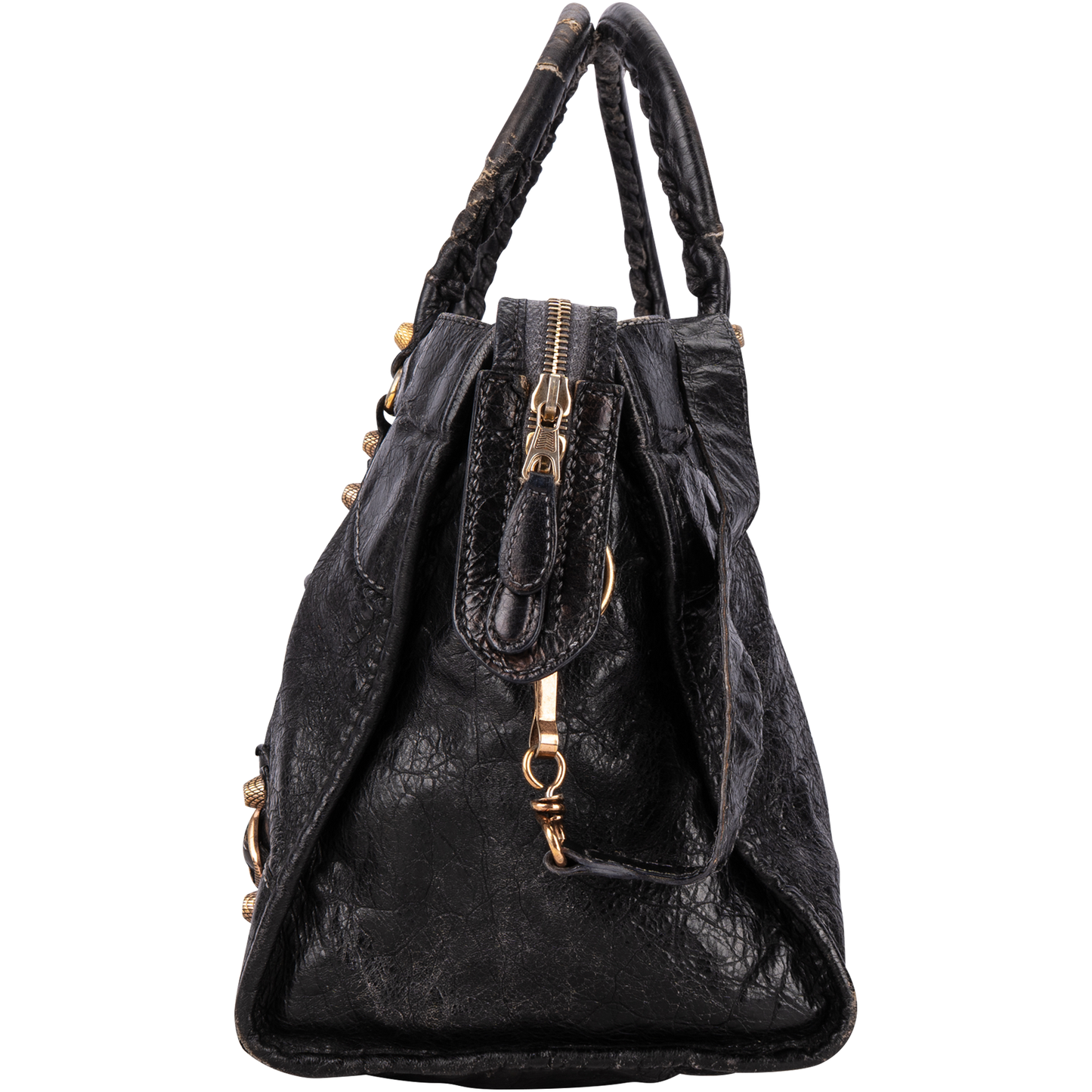 Balenciaga Black Leather Classic City Shoulder Bag