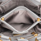 Miu Miu Rivets aus grauem zweifarbigem Leder – Ansicht 12