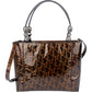 Christian Dior Patent Leather Oblique Monogram Maris Handbag