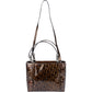 Christian Dior Patent Leather Oblique Monogram Maris Handbag