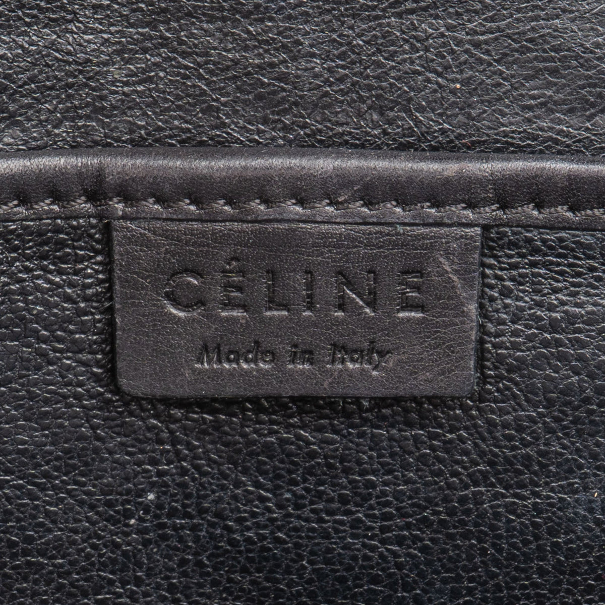 Celine Tricolor Leather Luggage Handbag