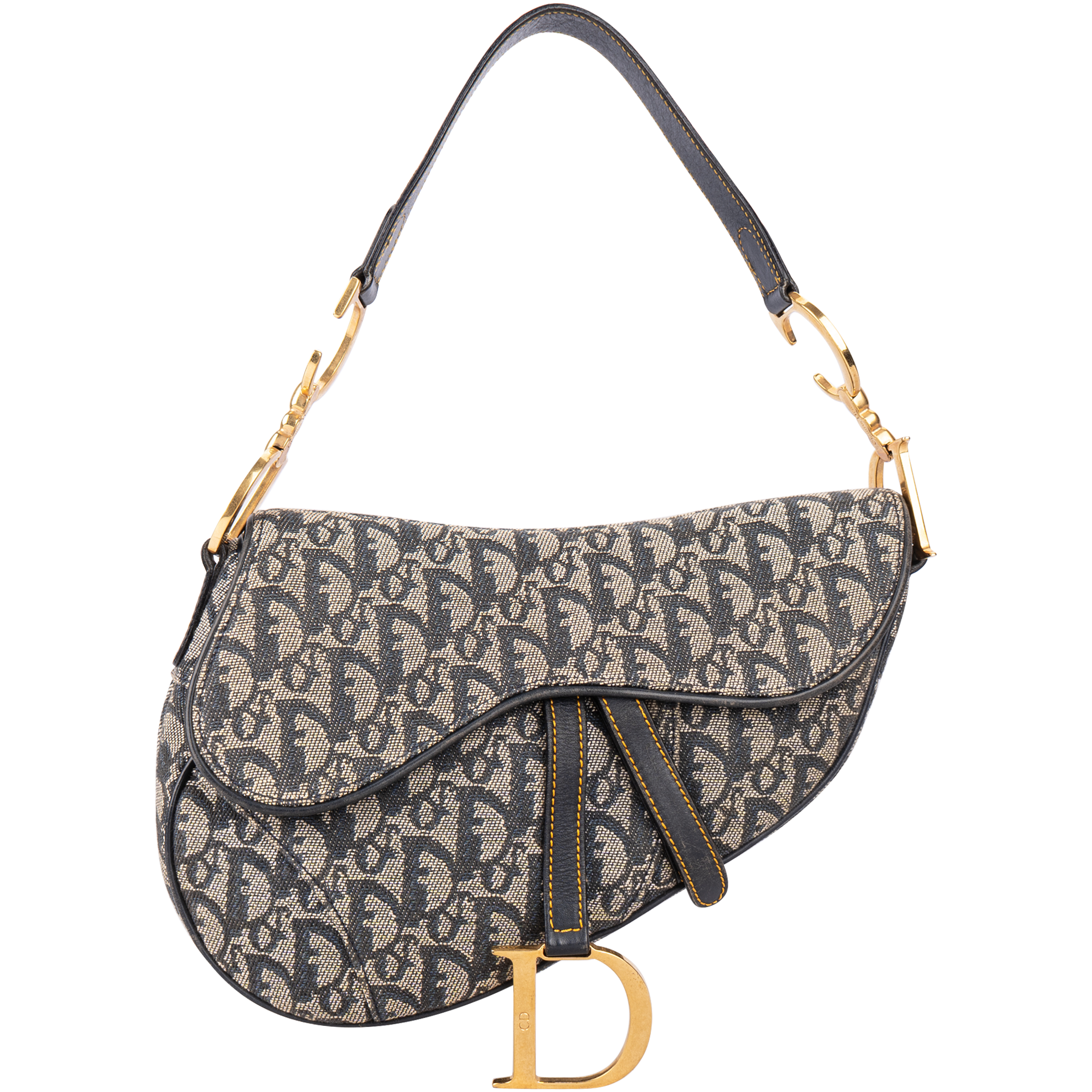 Christian Dior Oblique Trotter Monogram Saddle Shoulder Bag