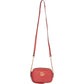 Gucci Red Leather GG Marmont Crossbody Bag