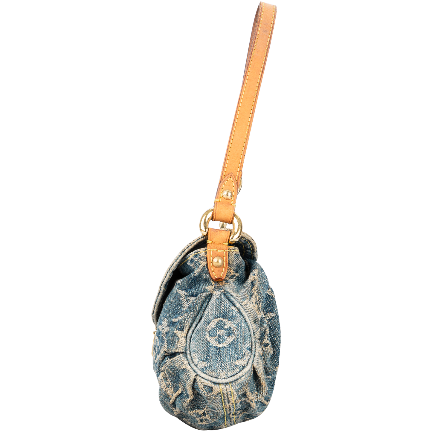 Louis Vuitton Denim Monogram Mini Pleaty Shoulder Bag