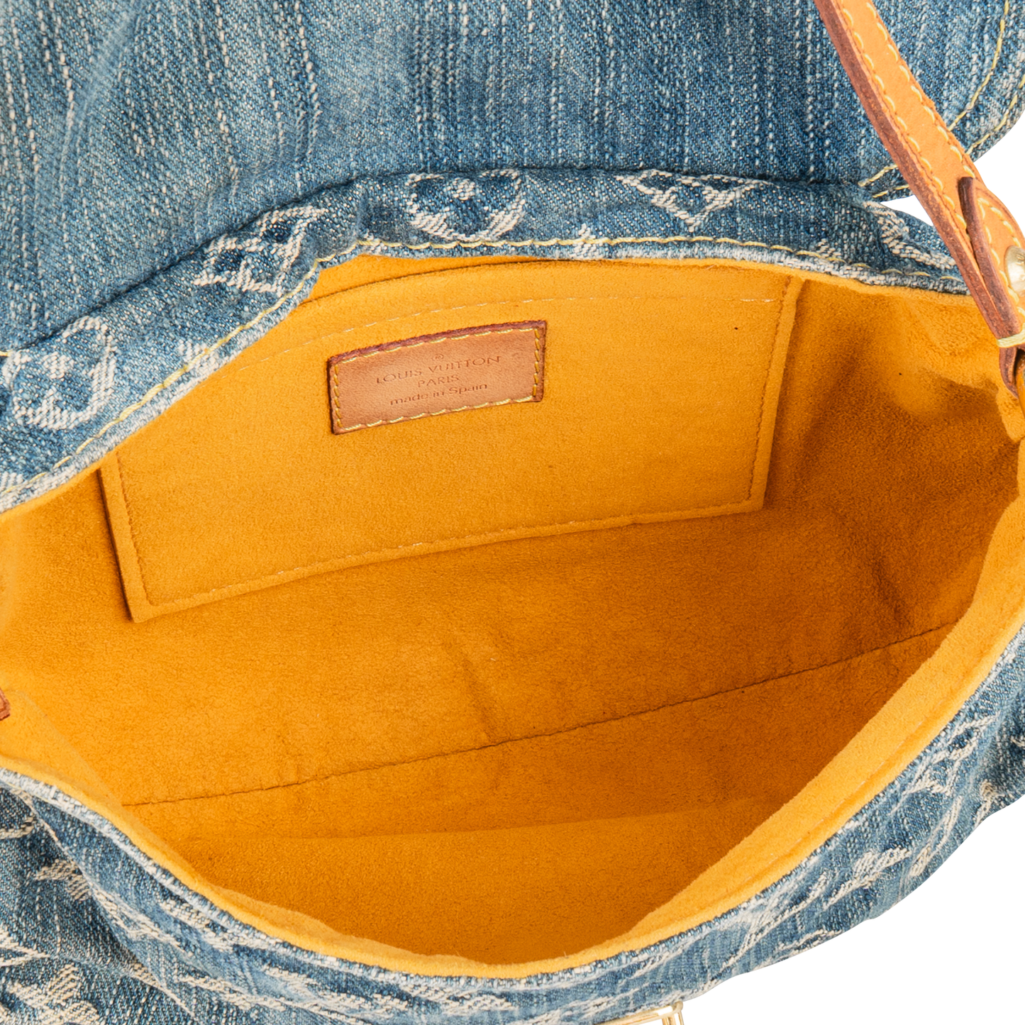 Louis Vuitton Denim Monogram Mini Pleaty Shoulder Bag