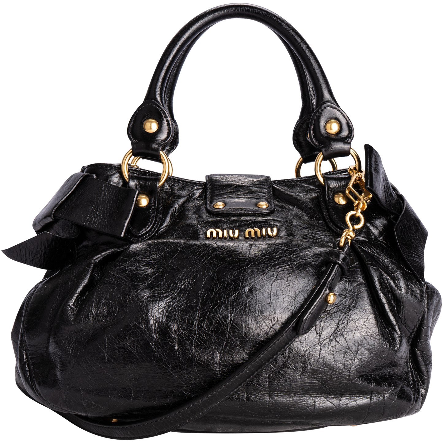 Miu Miu Vitello Lux Leather Handbag