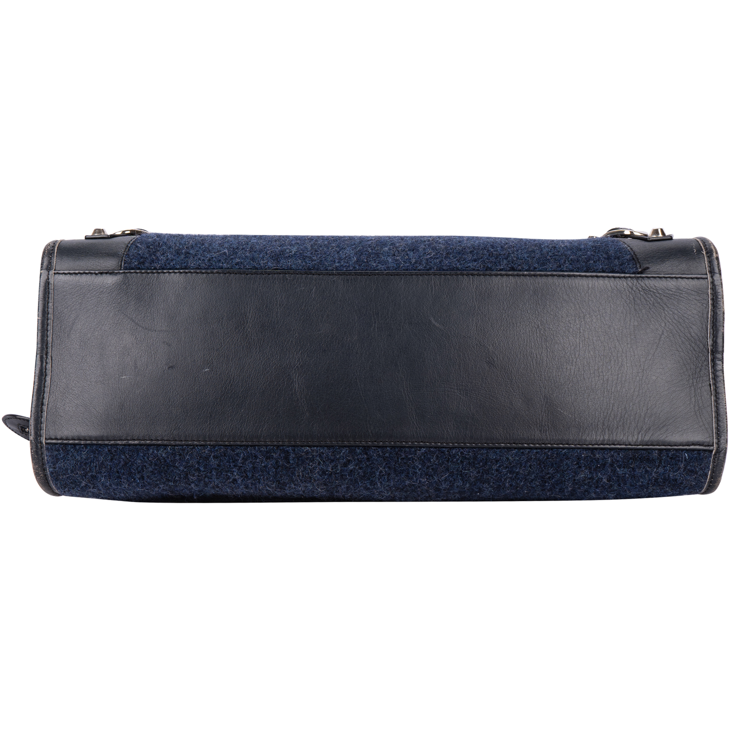 Balenciaga Felt Navy The City Medium Handbag