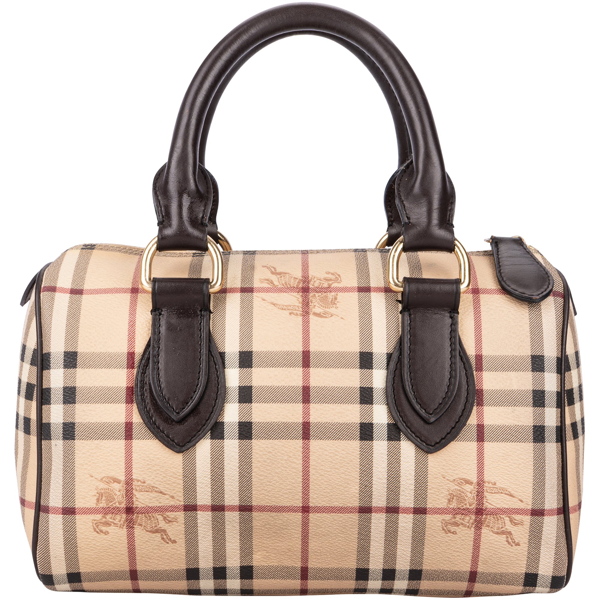 Burberry Haymarket Check Boston Bag