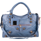 Balenciaga Blue Leather The City Handbag