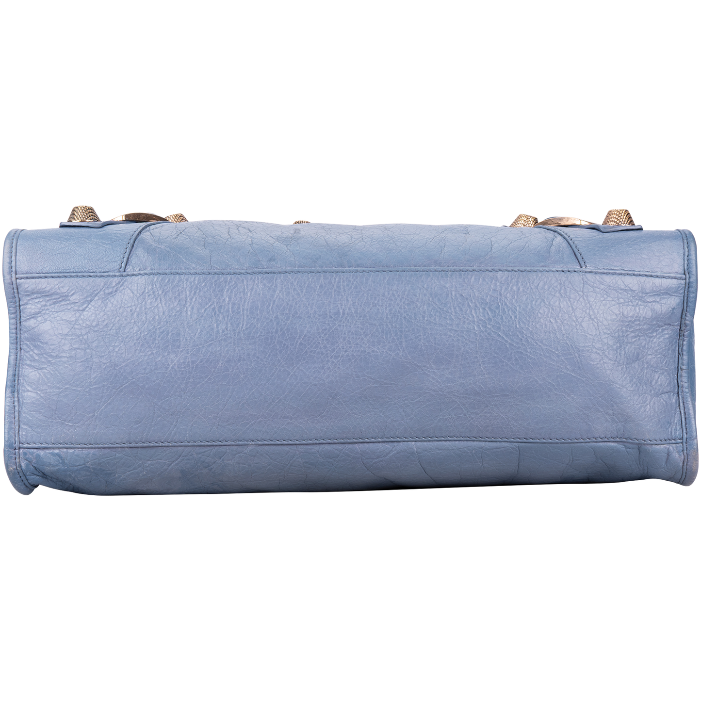 Balenciaga Blue Leather The City Handbag