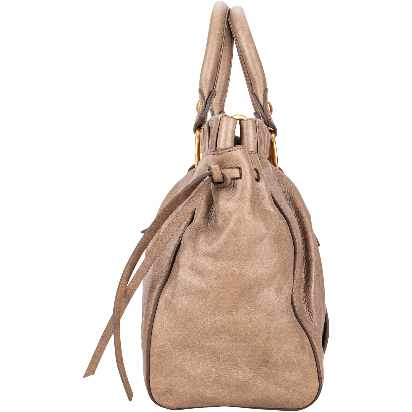 Miu Miu Vitello Lux Satchel Handbag