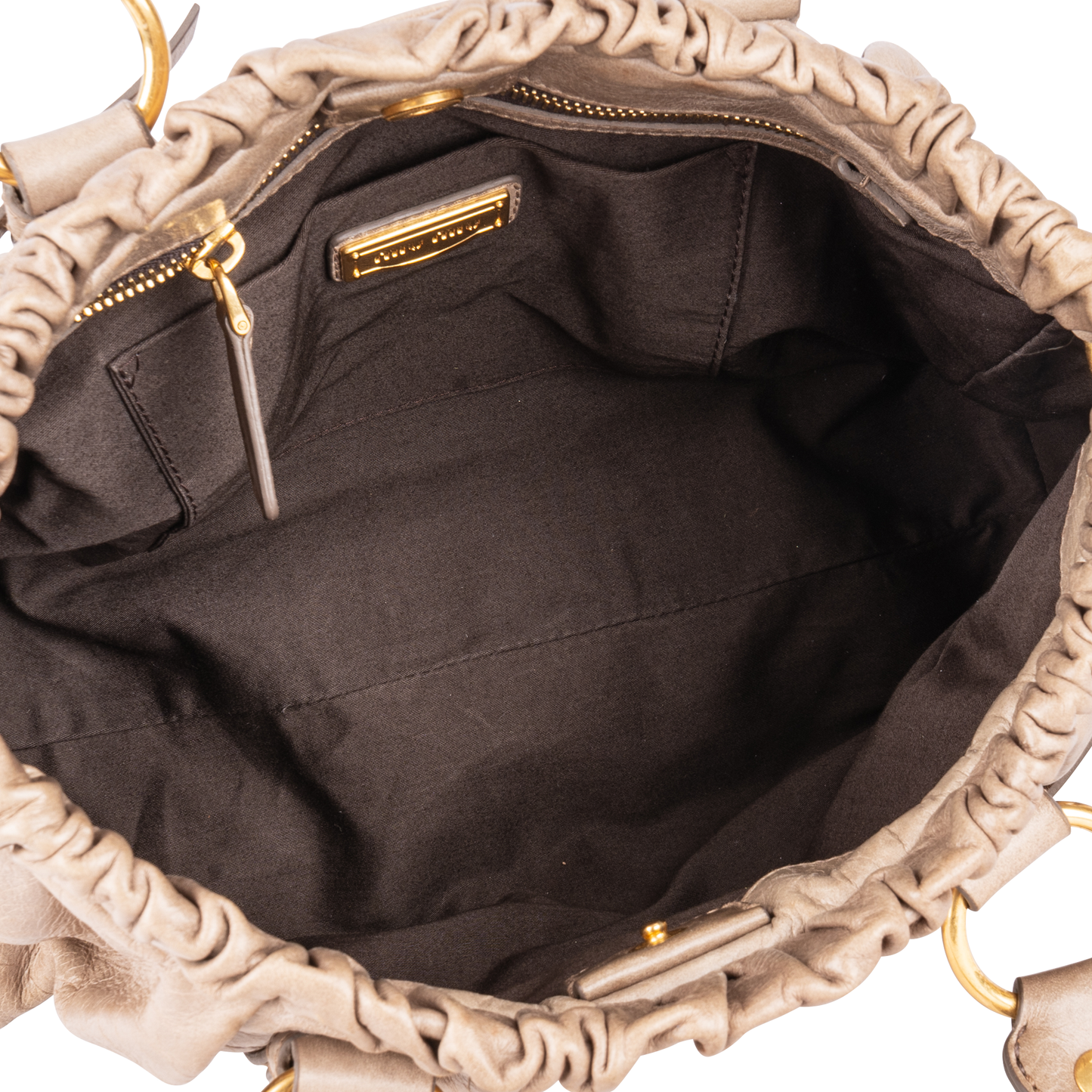 Miu Miu Vitello Lux Satchel Handbag