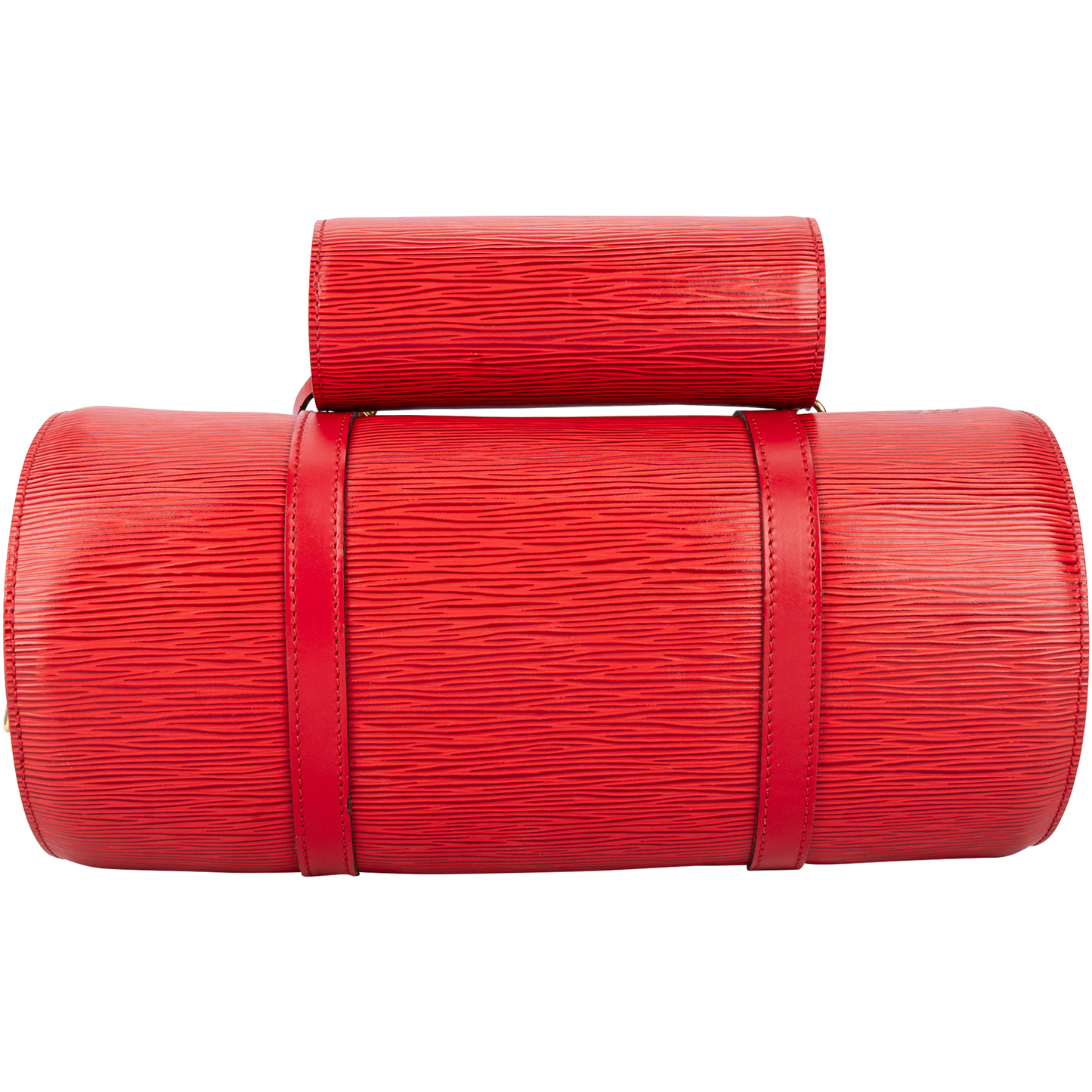 Louis Vuitton Red Epi Leather Papillon Set Shoulder Bag