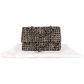 Chanel Quilted Tweed Medium Double Flap Crossbody Bag